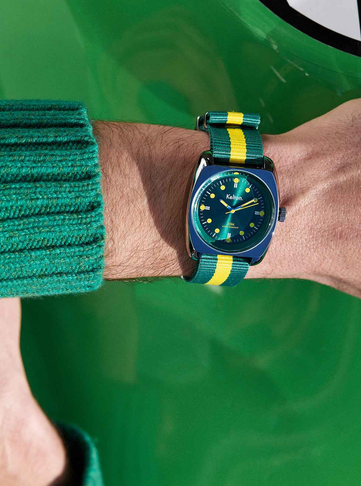 Montre RC2 Nato Vert-Jaune