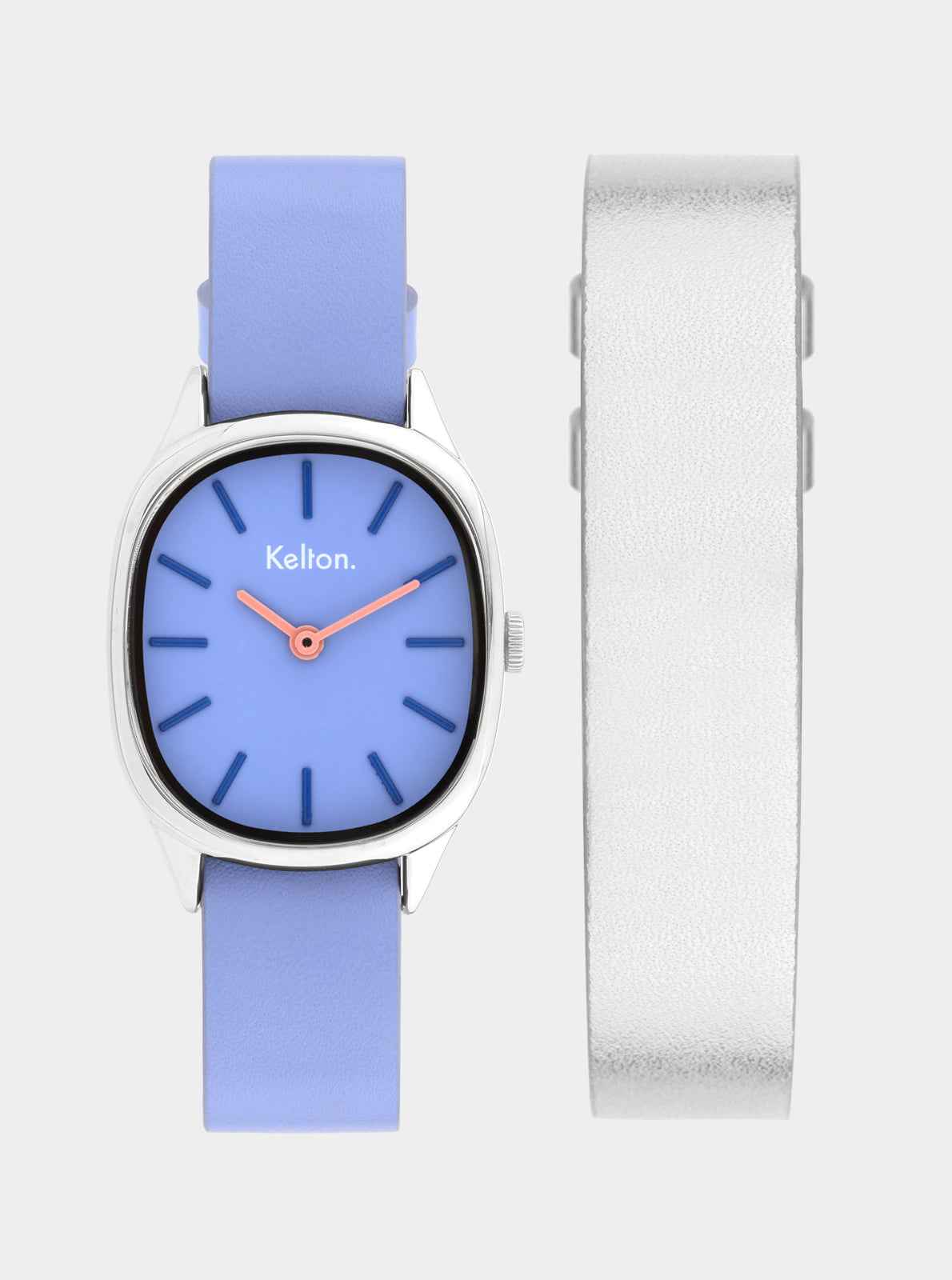 COFFRET - Montre Colorama Mauve + Bracelet cuir offert