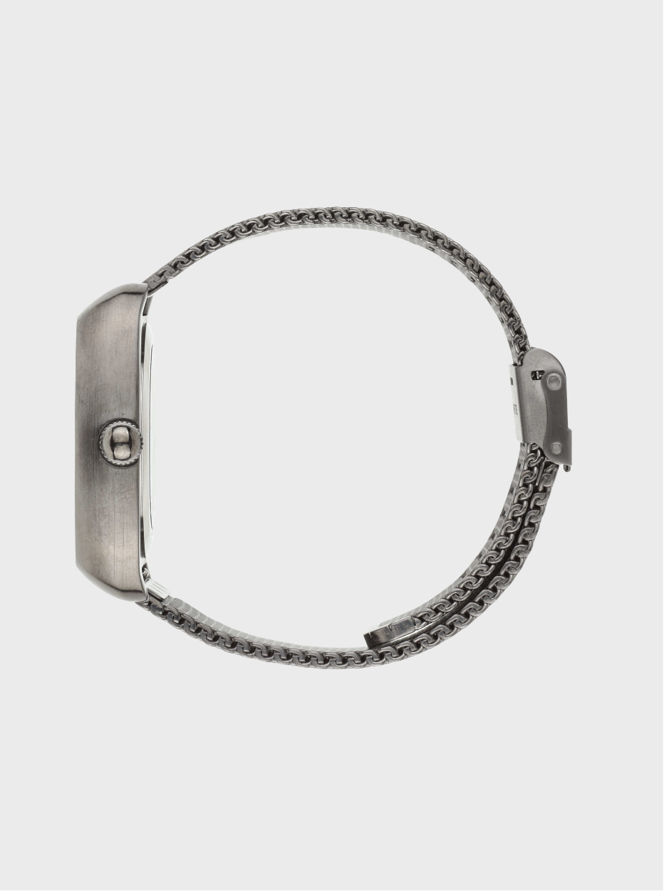 Image of Bracelet de montre en maille métallique avec fermoir et boucle