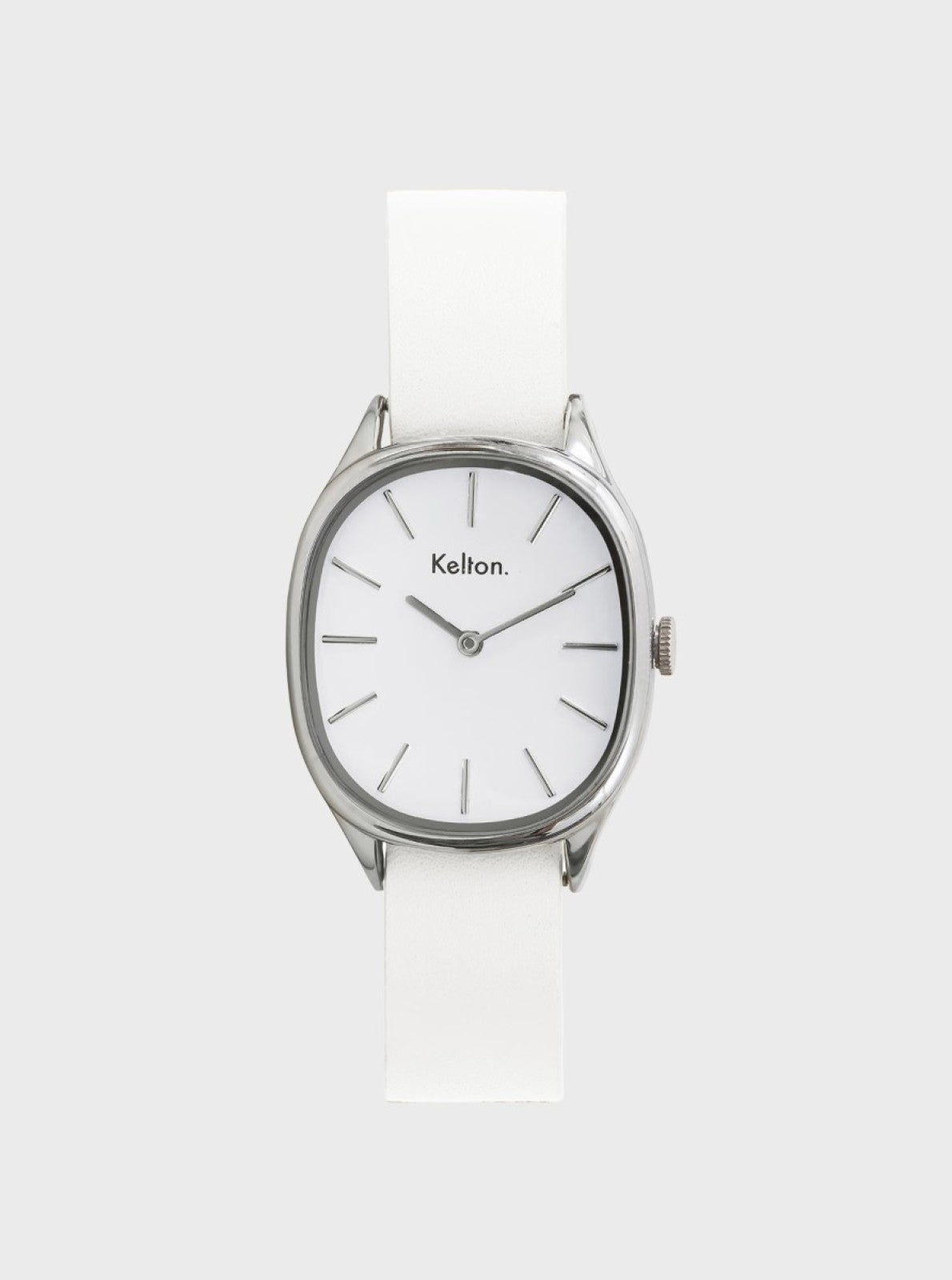 Image of Montre Colorama Blanc à cadran blanc et bracelet blanc, boîtier argenté