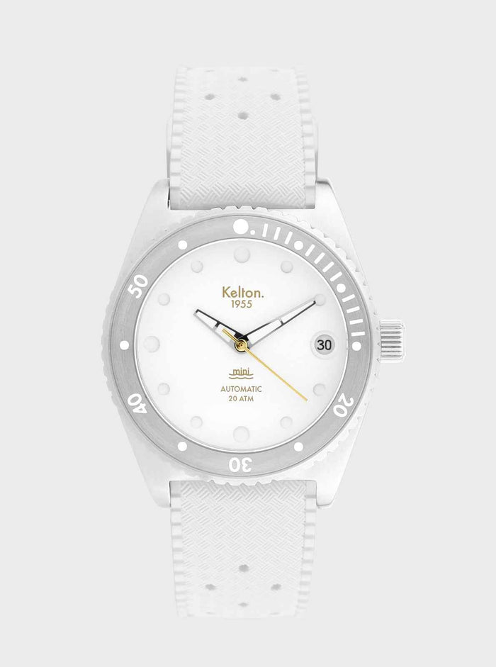 Montre de plongée Mini Tropic blanche - 20 ATM