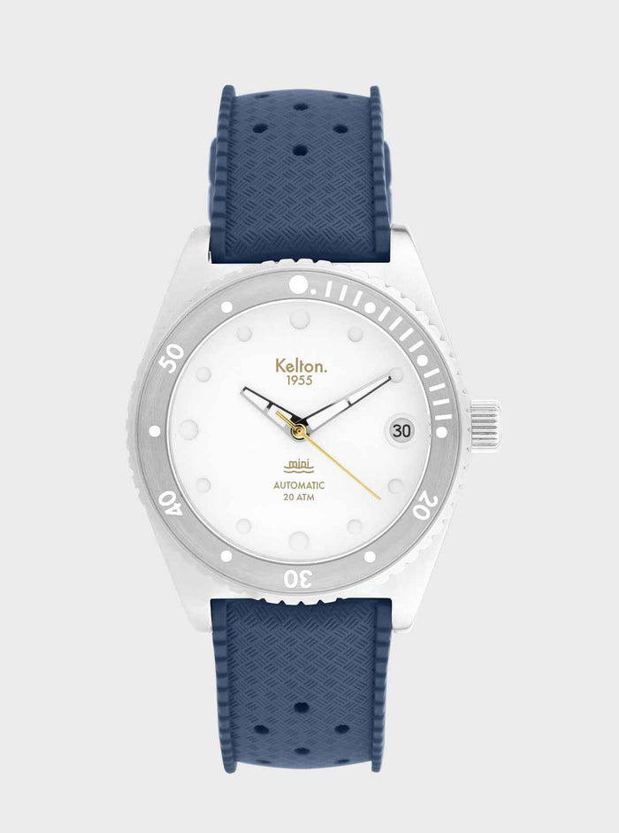 Montre de plongée Mini Tropic blanche - 20 ATM