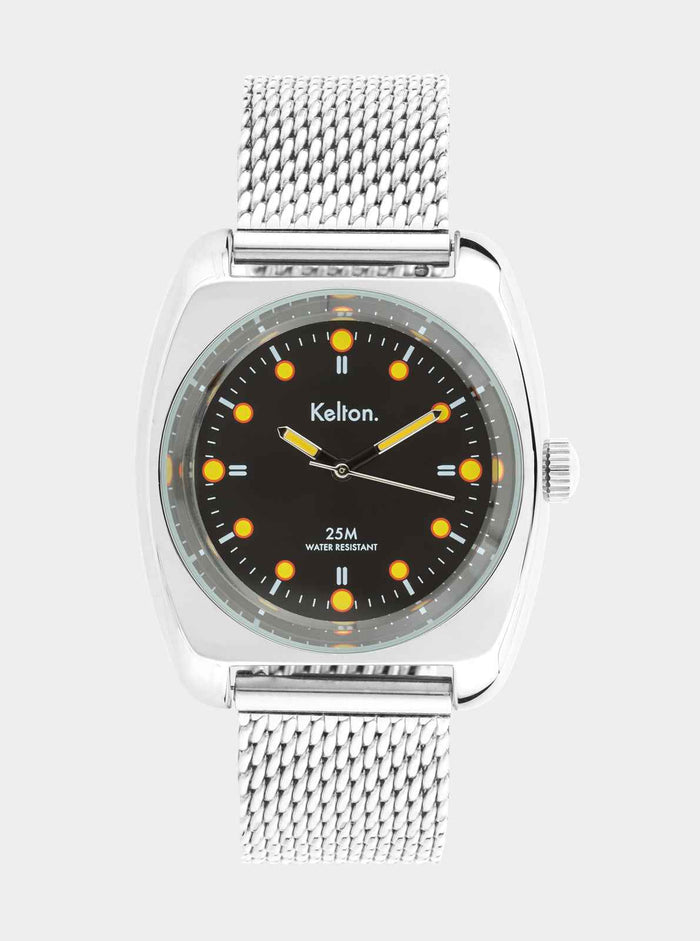 Montre RC2 Noir-Jaune Mesh