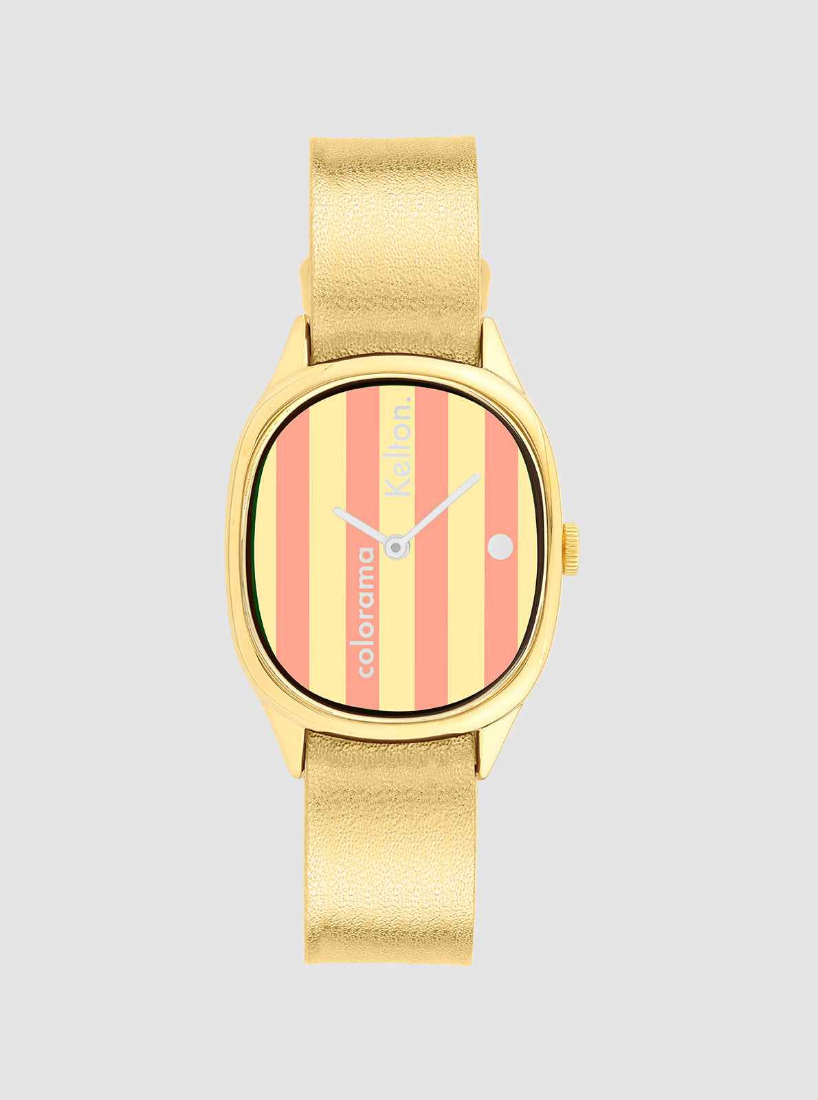 Montre Colorama Rayée Pêche