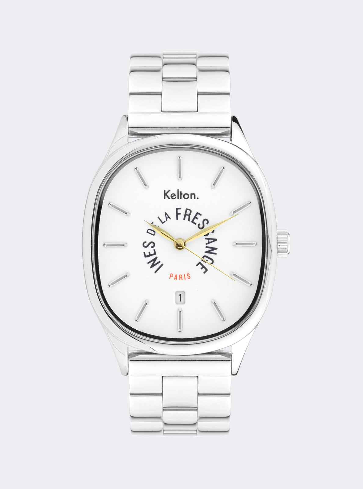 Montre Grande Colorama Silver Kelton x Ines de la Fressange Paris