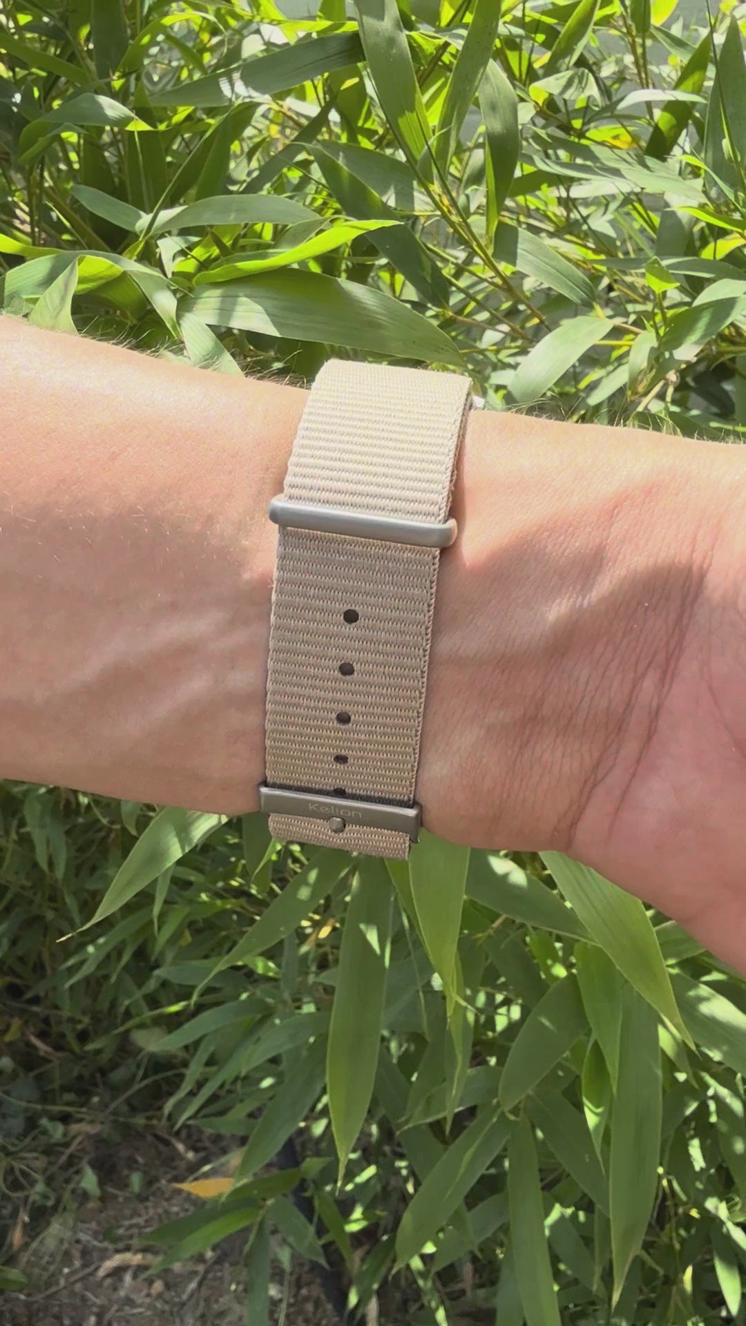 Image of Montre Solaire Soleil Vert Nato