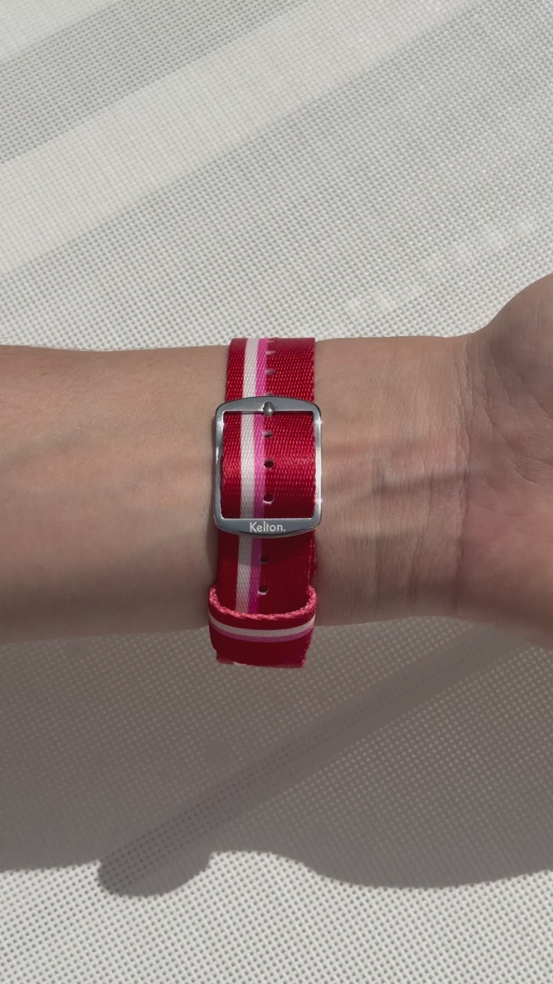 Image of Kelton x Ines de la Fressange Paris Grande Colorama Red-Pink Watch