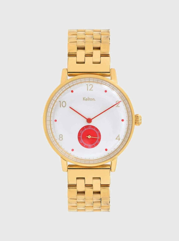 Montre Villa gold rouge