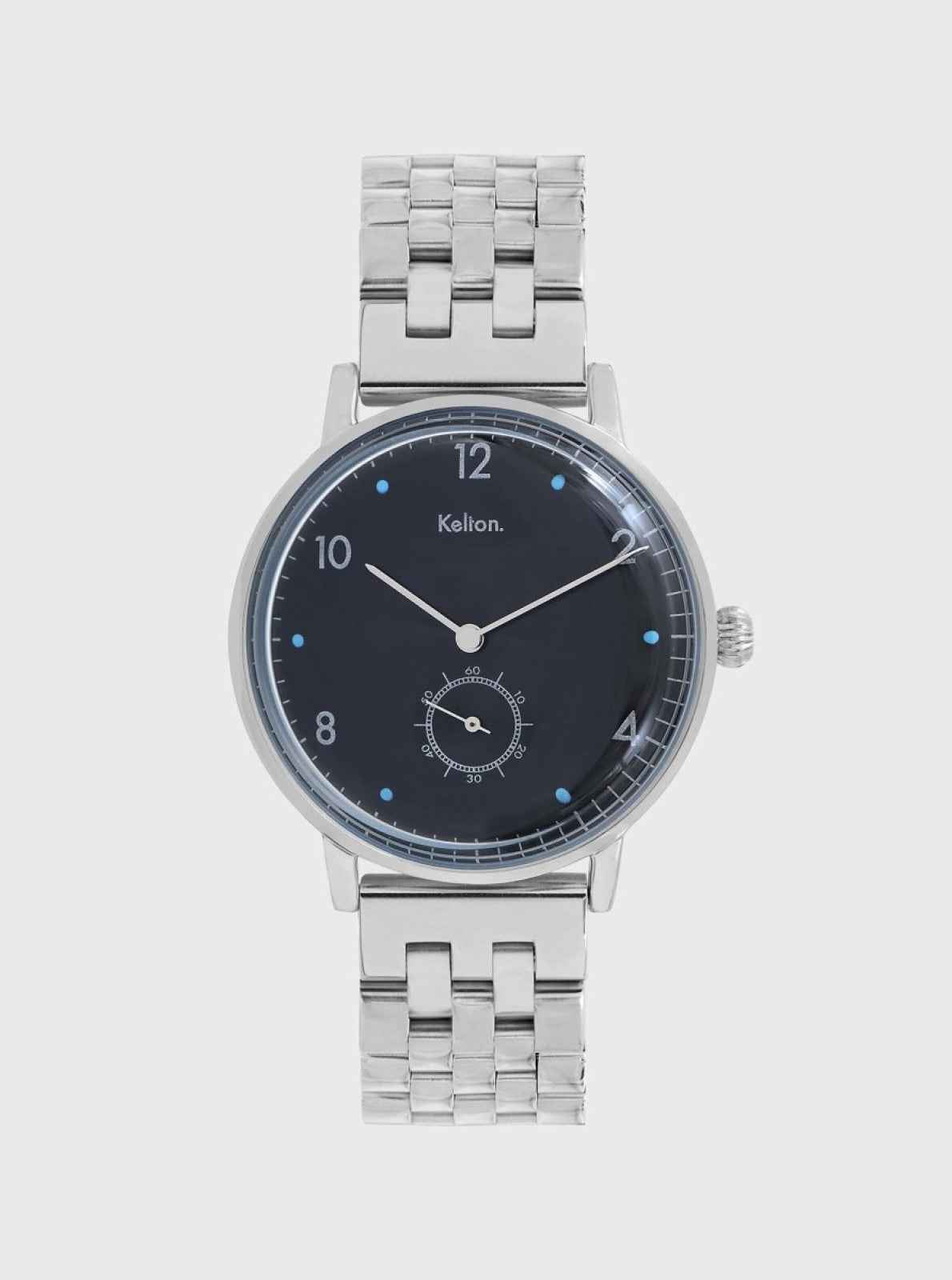 Montre Villa silver noire