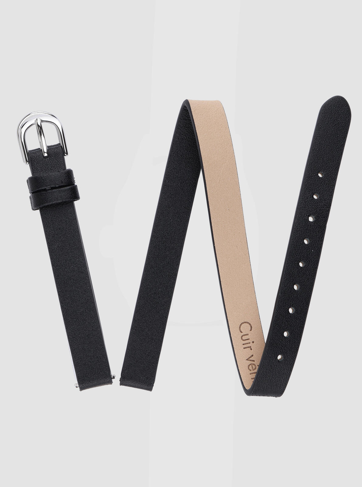 Bracelet Minicolo Noir &ndash; vue de face