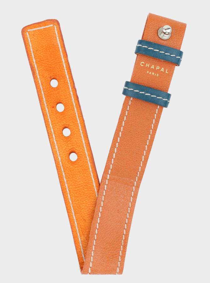 Chapal orange and blue strap