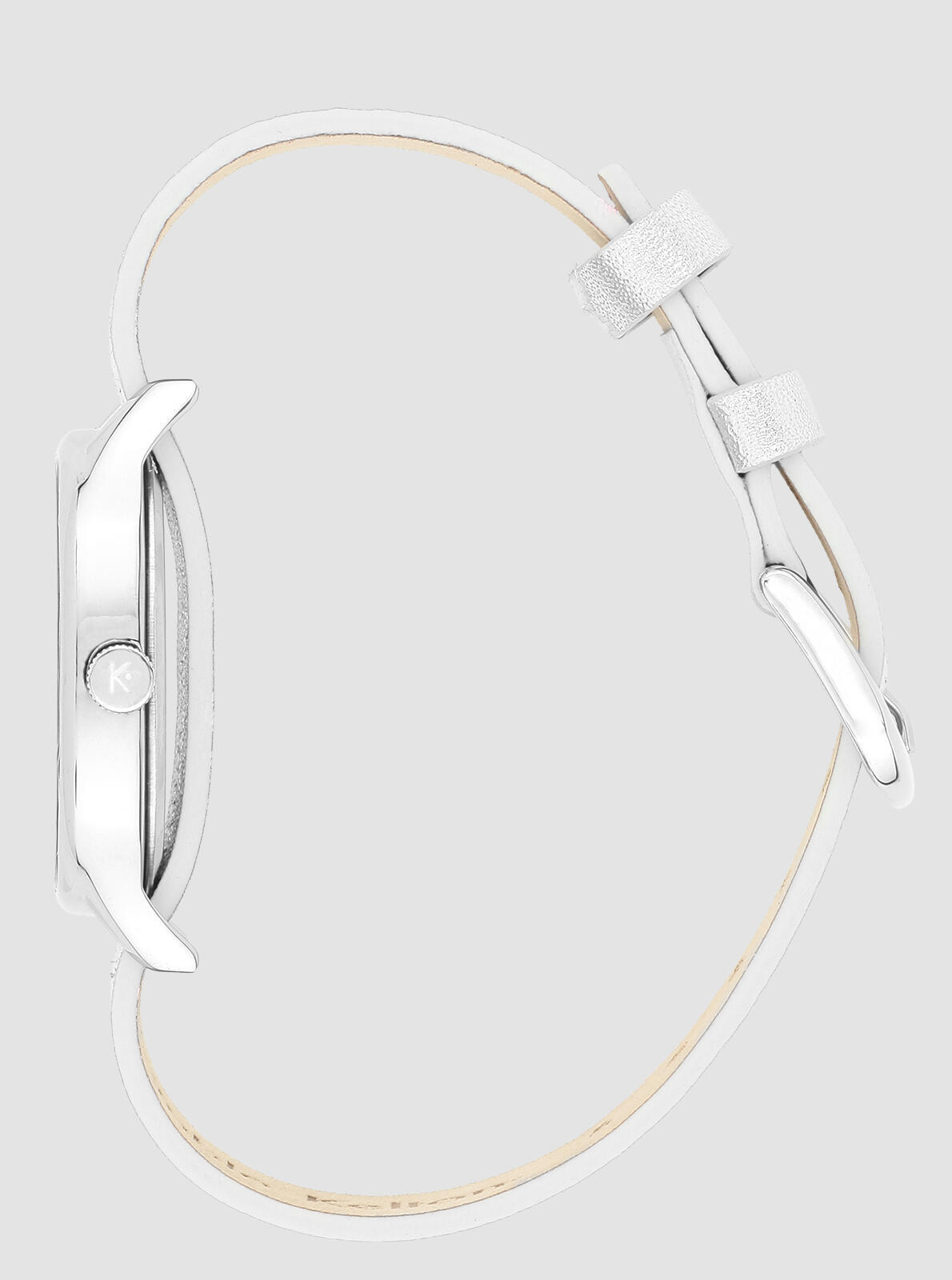 Profil de la Montre Colorama Ray&eacute;e Peau &ndash; montre ray&eacute;e rose et argent&eacute;