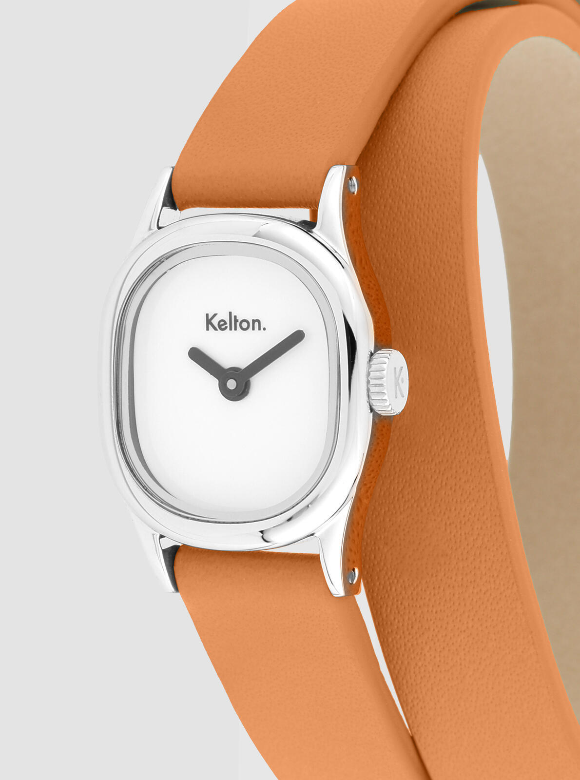 Gros plan cadran Montre Minicolo camel