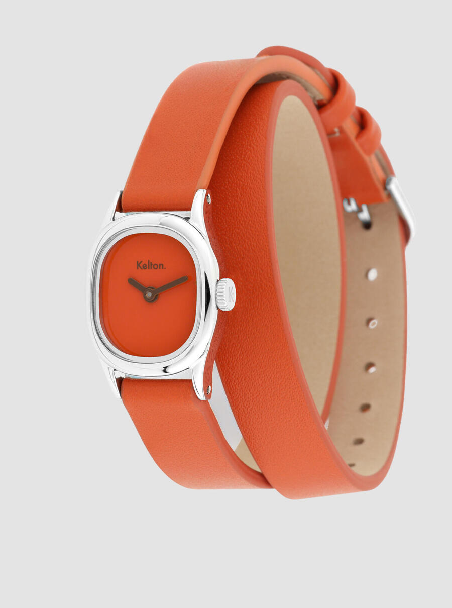 Montre Minicolo Mandarine orange &ndash; vue de face