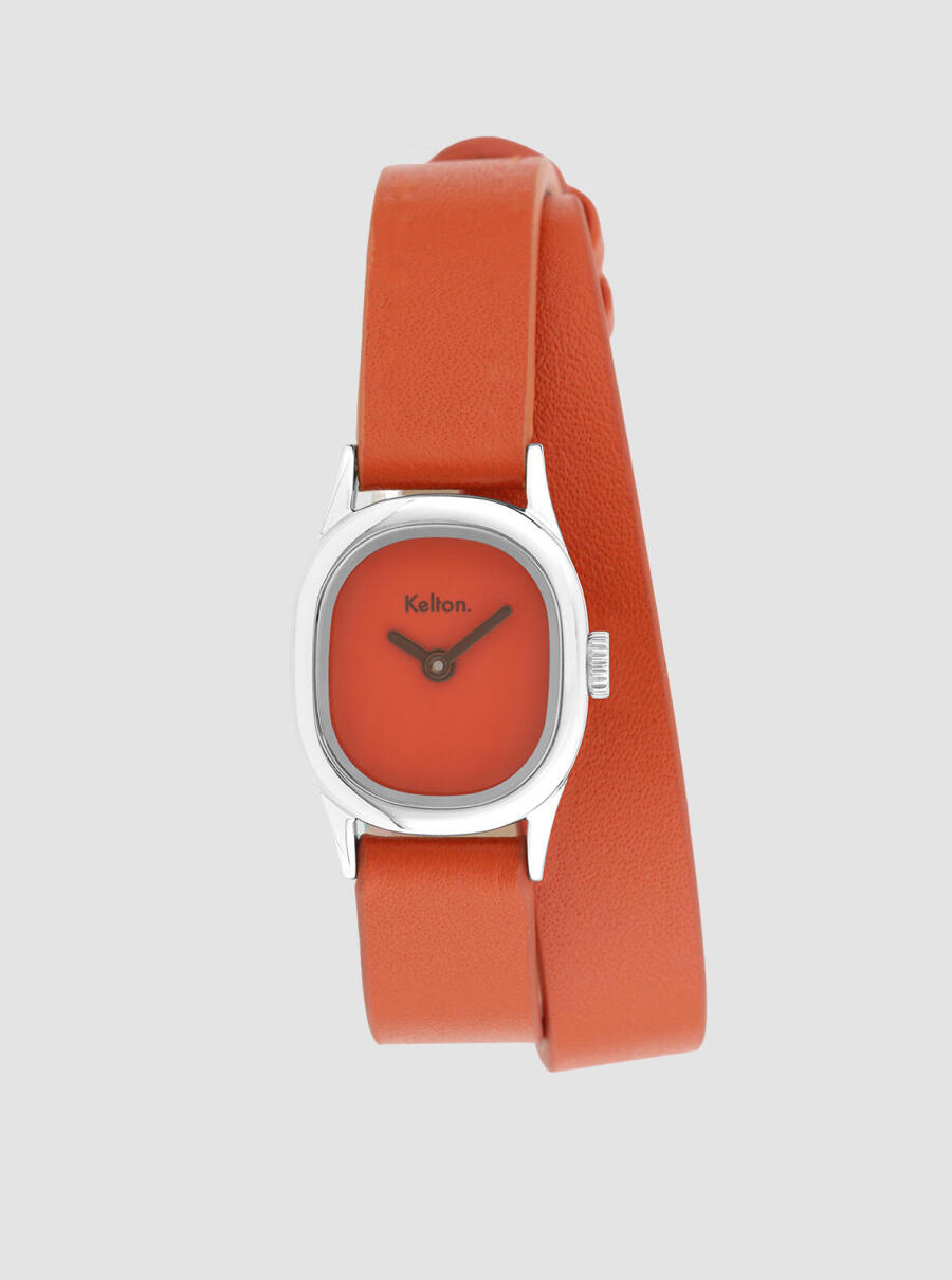 Montre Minicolo Mandarine orange &ndash; vue de face