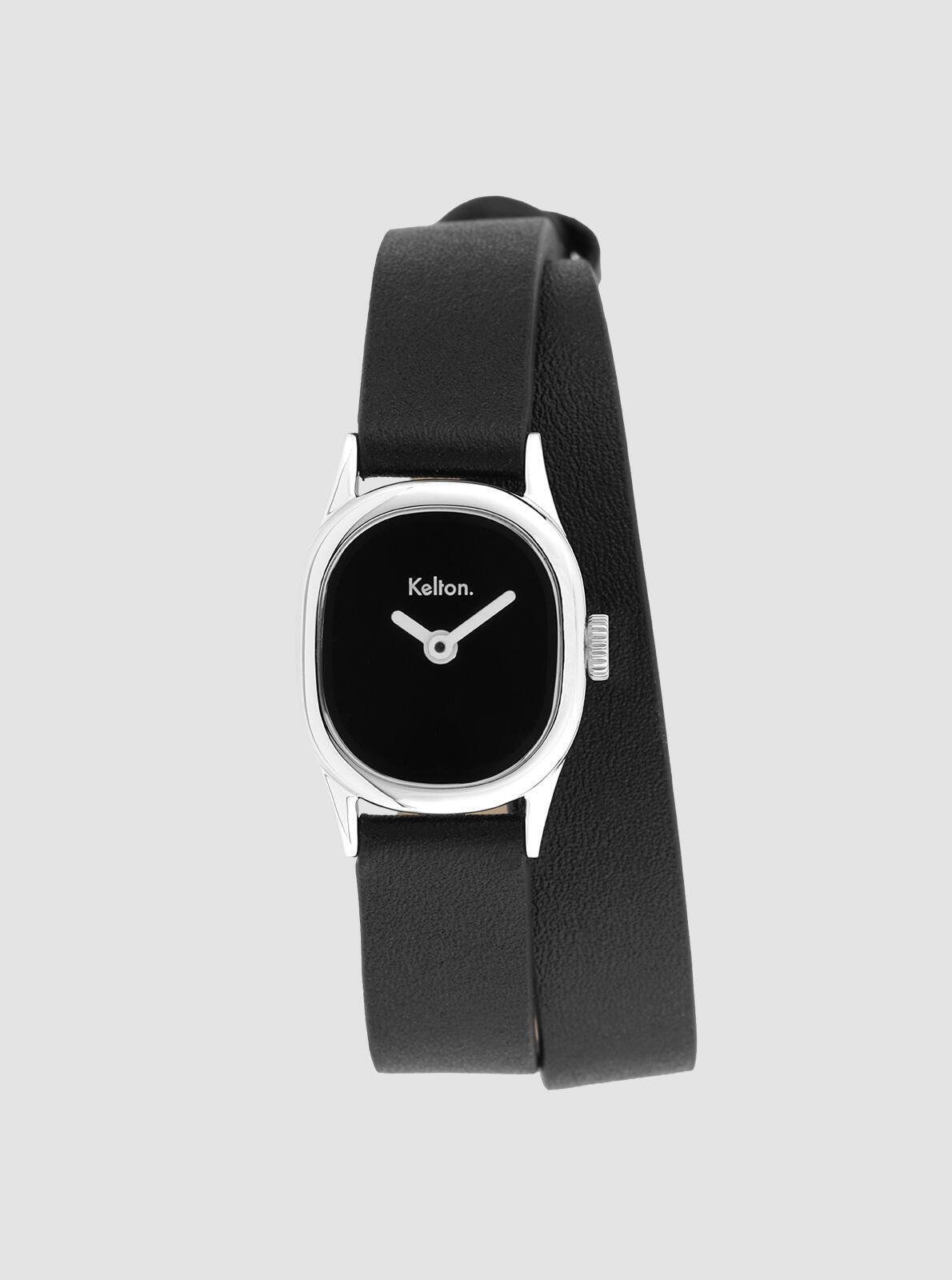 Montre Minicolo noire &ndash; vue de face