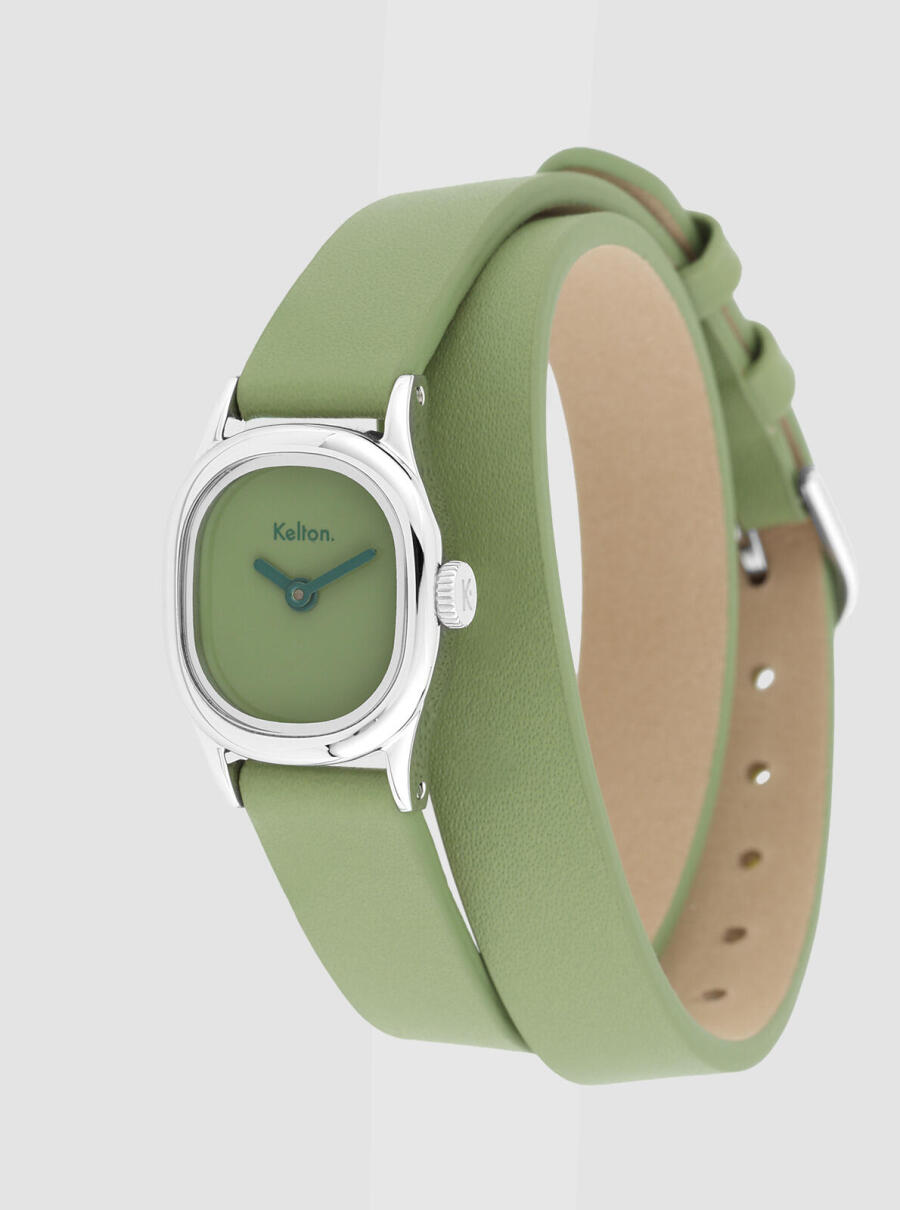 Montre Minicolo Sauge verte &ndash; vue de face