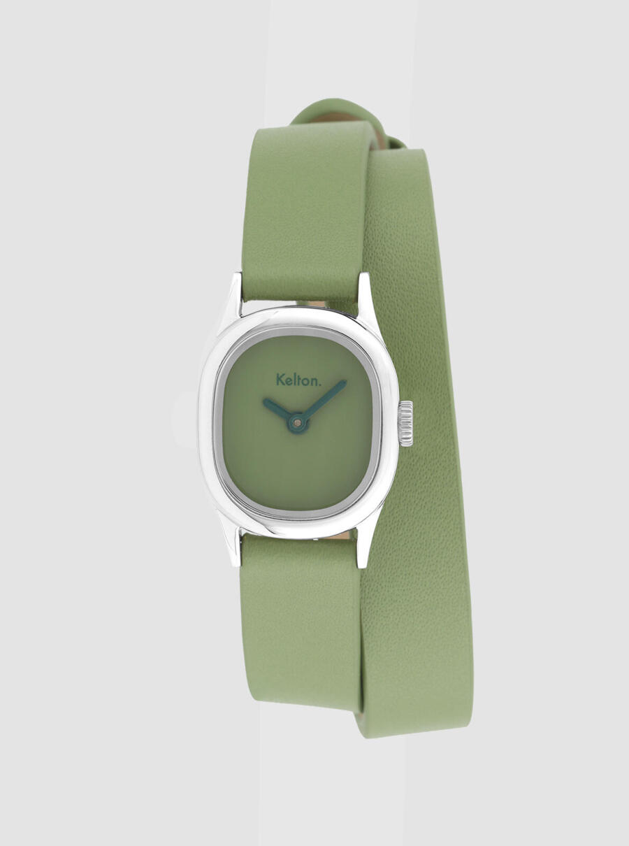 Montre Minicolo Sauge verte &ndash; vue de face