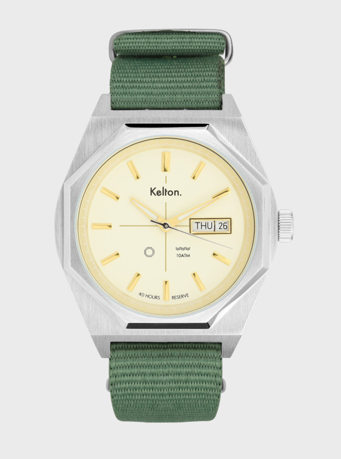 montre octogone Nato Kaki Kelton