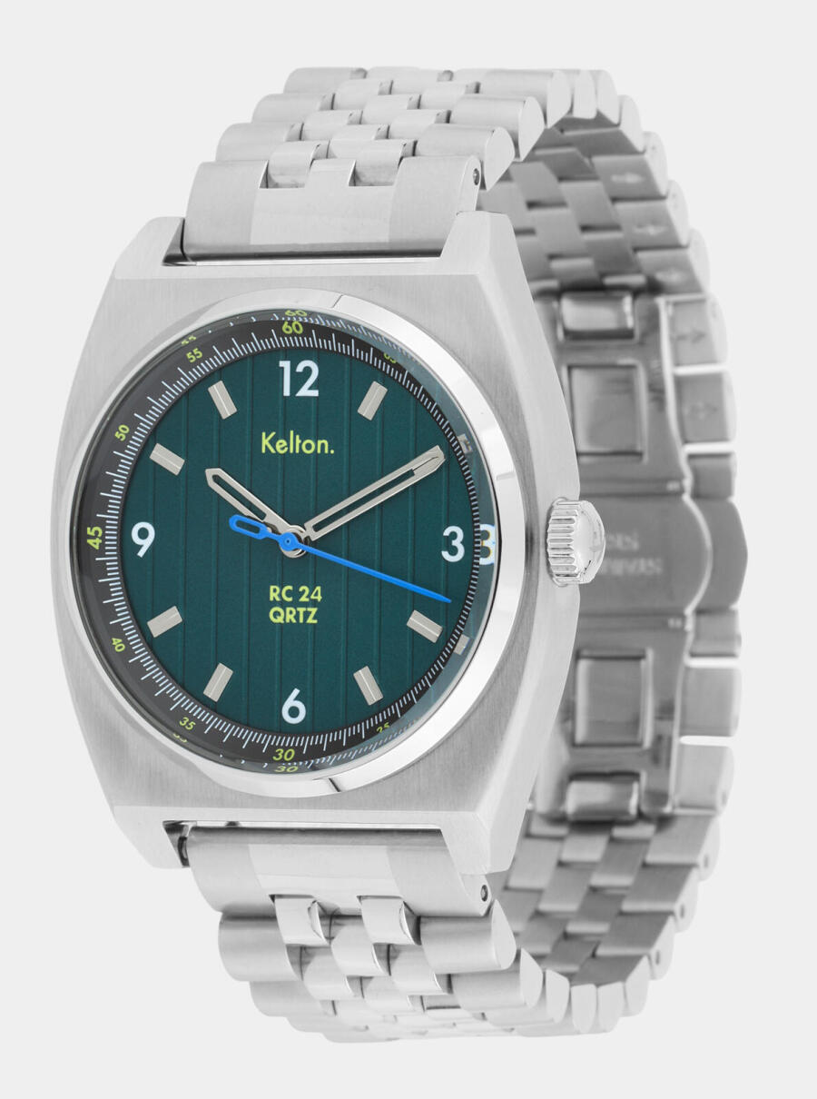 RC24 Electric Quartz green watch &ndash; Jubilee strap &ndash; front view