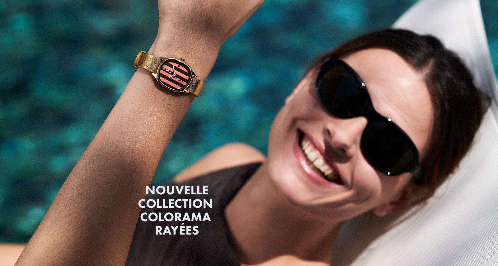 montre colorama ray&eacute;e &eacute;t&eacute; femme